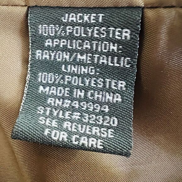 Dressbarn Woman Collection Brown & Black Floral Embellished Jacket ~ Plus Sz 20W - Picture 8 of 9